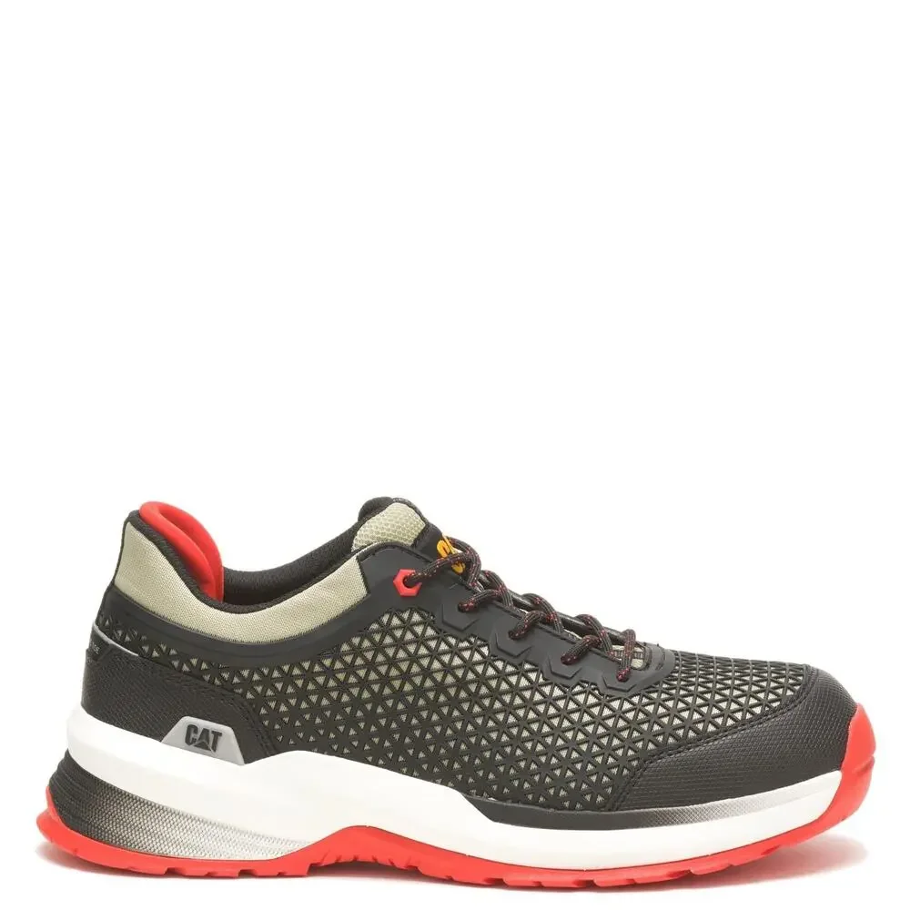 CAT FOOTWEAR MENS STREAMLINE 2.0 COMPOSITE TOE, MOSS GREY/BLACK, 7.5